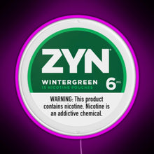 Charger l'image dans la galerie, Zyn Wintergreen 6mg RGB neon sign  pink