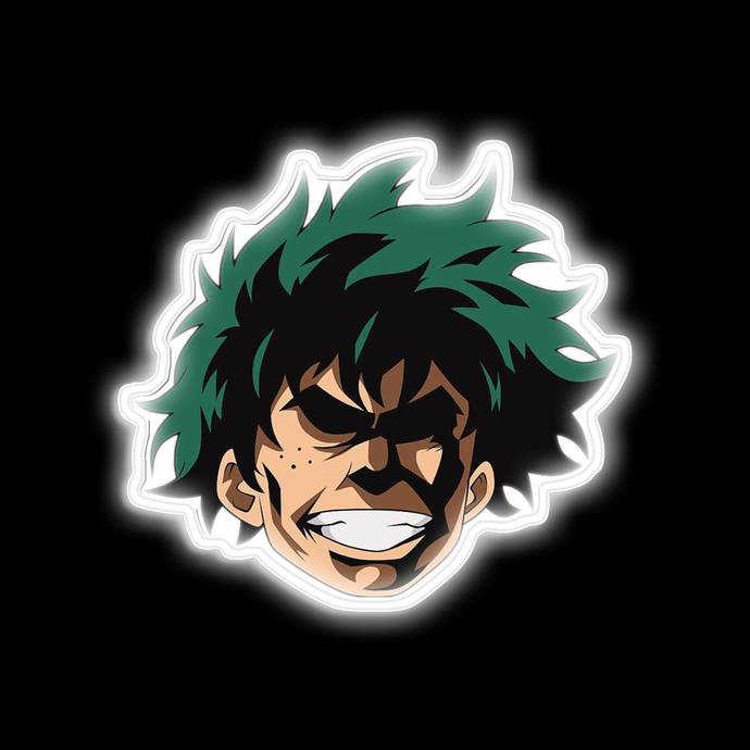 Deku avec tout ce qui pourrait faire face au néon signe USD165