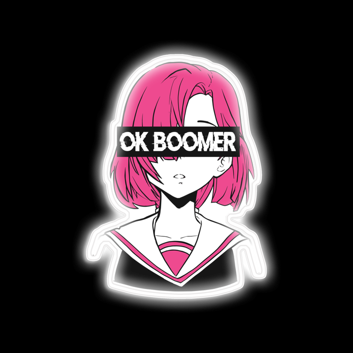 Ok boomer anime néon signe USD165