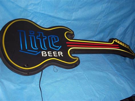 Signe de bière de guitare