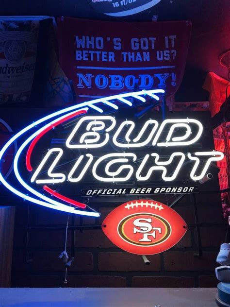 Signe de néon Bud Light 49ers