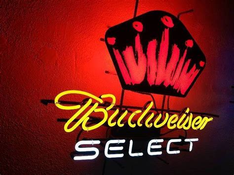 Signe de néon SELECT BUDWEISER