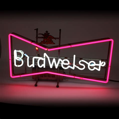 Signes de bière néon vintage Budweiser