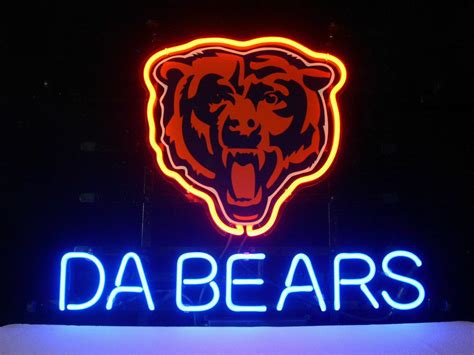 Chicago Bears Neon Beer Sign