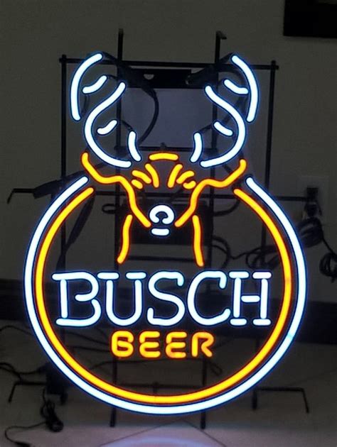 Signe de néon de bière busch