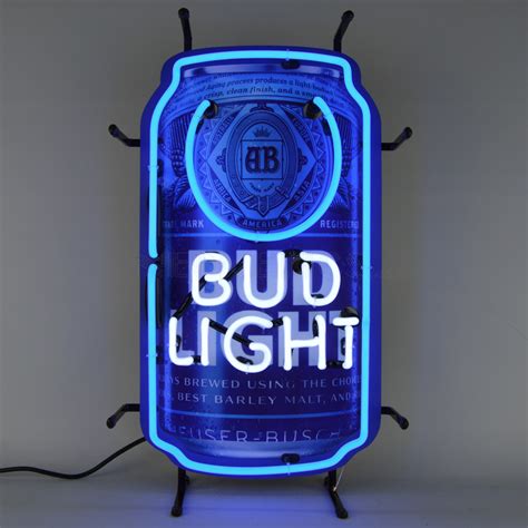 Bud Light Can Sign Neon