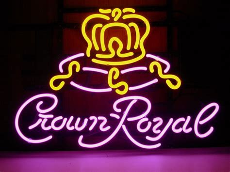 Signe de la barre de néon de Crown Royal