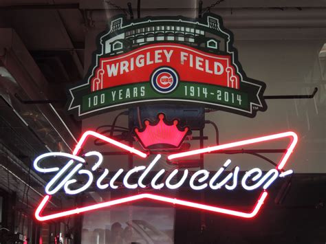 Cubs Budweiser Neon Sign