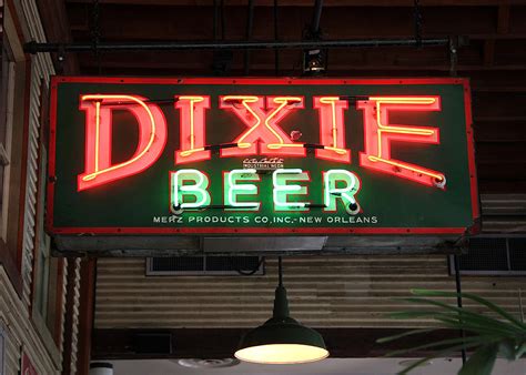 Enseigne de néon de bière Dixie