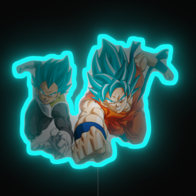 Goku Vegeta Blue Neon Signe USD165