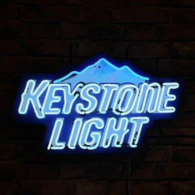 Signe de bière au néon Keystone