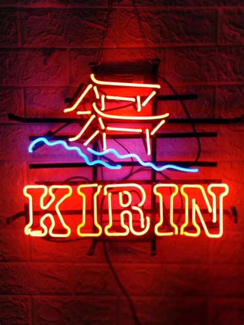 Enseigne au néon de bière Kirin