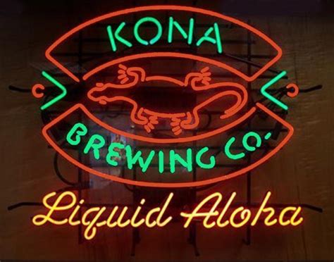 Signe de néon de la Kona Brewing Company