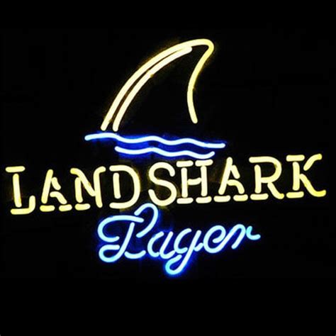 Enseigne au néon de bière Landshark