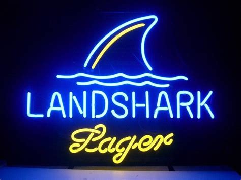 Signe de bière néon de Landshark