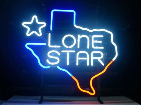 Signe de néon léger Lone Star