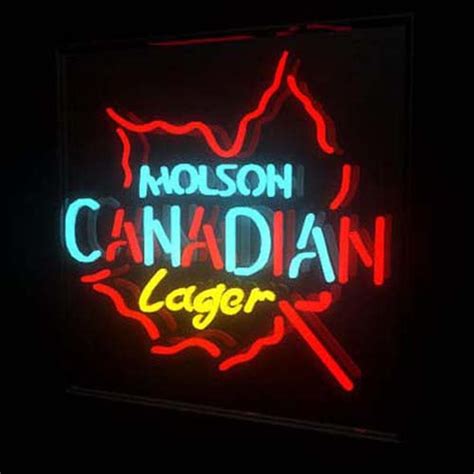 Signes de bière néon canadienne de Molson