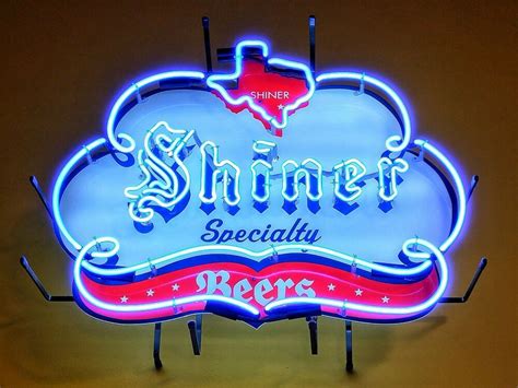 Signes de bière de néon de Shiner Bock