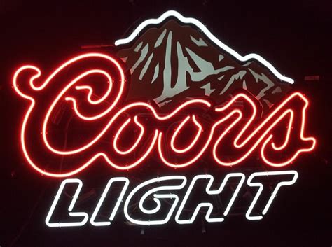 Signe de bière légère Coors Neon Coors