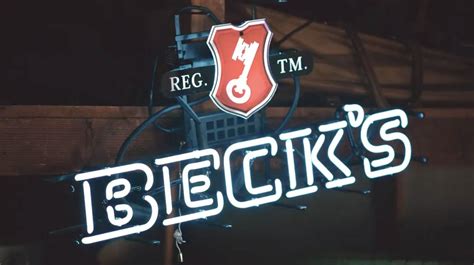 Signe de néon de bière Becks