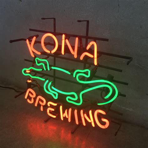Enseigne au néon Kona Brewing