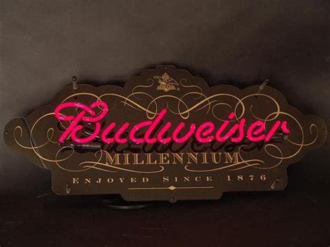 Signe de néon de Budweiser Millennium