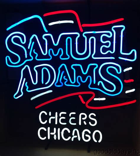 Signe de néon de bière Samuel Adams