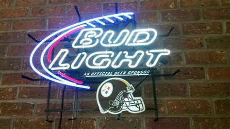 Sign du néon Bud Light Steelers