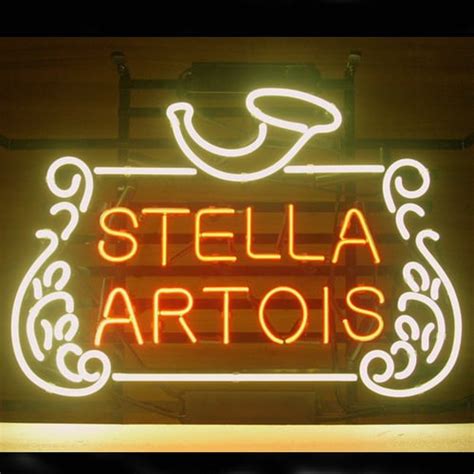 Sign de bière Stella Artois Neon