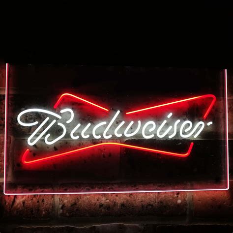 Signes de la barre néon de Budweiser