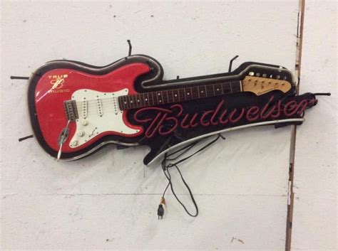 Signe de guitare vintage budweiser