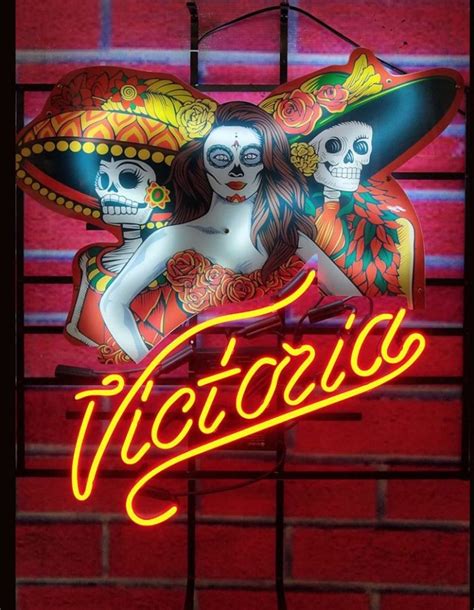 Enseigne de néon de bière Victoria