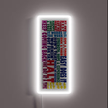 Charger l&#39;image dans la galerie, Recovery Guidance in Bold Neon Letters, Inspiring Hope and Serenity