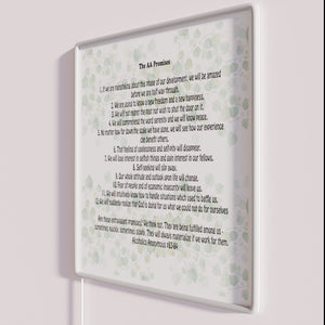 Neon Big Book 12 Steps Recovery Motivation AA Sign Decor