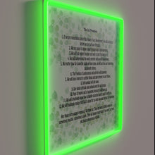 Charger l&#39;image dans la galerie, Twelve Steps of Recovery in Vibrant RGB Neon Sign Display