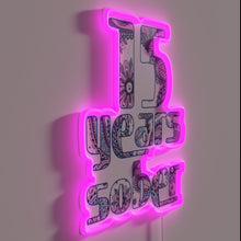 Charger l&#39;image dans la galerie, 15 Years of Sobriety Celebrated with Vibrant Paisley Design Neon Sign