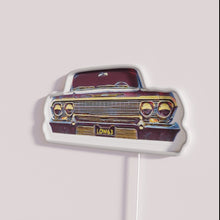 Charger l&#39;image dans la galerie, Retro Chic 1963 Chevy Impala Inspired Lowrider Neon Wall Decor
