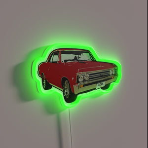 Vintage 1967 Classic Rock Concert Red CC RGB Neon Sign