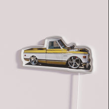 Charger l&#39;image dans la galerie, Retro 1972 Chevrolet C10 two tone RGB neon sign decoration