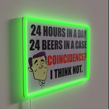 Charger l&#39;image dans la galerie, Eye-catching Neon Sign Displaying Beer Quantity in Bold Colorful Letters