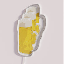 Charger l&#39;image dans la galerie, Vibrant RGB LED bar sign with three mugs of beer graphic
