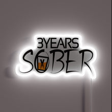 Charger l&#39;image dans la galerie, Celebrating Three Years of Sobriety with Vibrant Colorful Neon Sign.