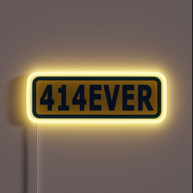 Eye-catching customizable 414EVER RGB LED neon bar sign display.