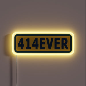 Eye-catching customizable 414EVER RGB LED neon bar sign display.