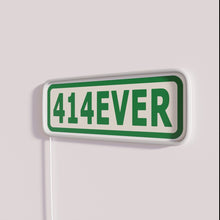 Charger l&#39;image dans la galerie, Vintage 414 EVER LED Neon Sign with Color-Changing RGB Display