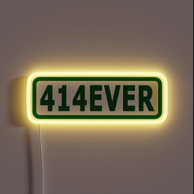 RGB LED Sign with Adjustable Colors and Dimming Features Included