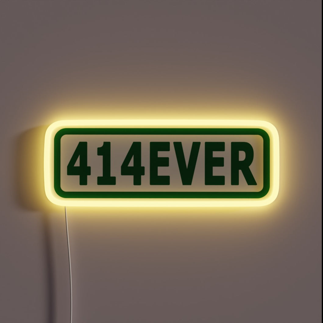 RGB LED Sign with Adjustable Colors and Dimming Features Included