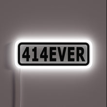 Charger l&#39;image dans la galerie, Vibrant 414EVER RGB neon sign for a modern gaming setup.