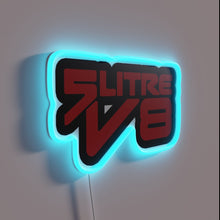 Charger l&#39;image dans la galerie, Eye-catching 5 Litre V8 engine powered RGB neon light display.