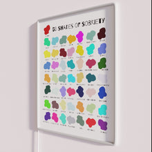 Charger l&#39;image dans la galerie, Neon Wall Decor 50 Shades of Sobriety Recovery Motivational Sign